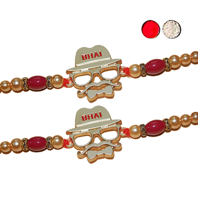 "Zardosi Rakhi - ZR-5130 A-033 (2 RAKHIS) - Click here to View more details about this Product